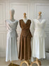 Women Summer Flowy Flare Skirts With Cowls Neck Loose Tops Sets
